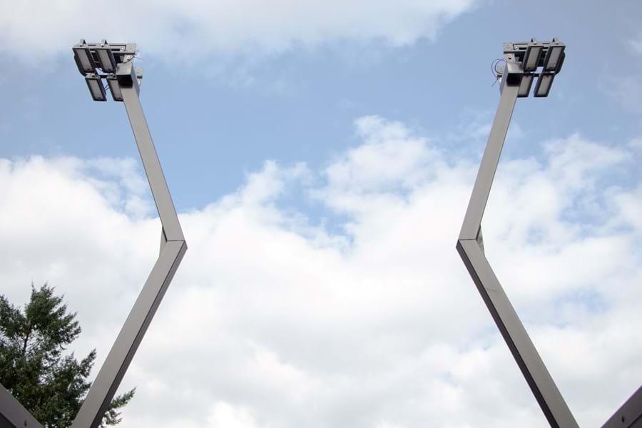 LED lighting sport | padel luminaires on post Z.T.C. Shot Zeist