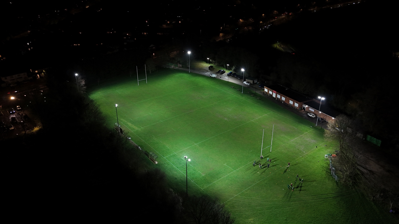 LED rugby field lighting by Lumosa