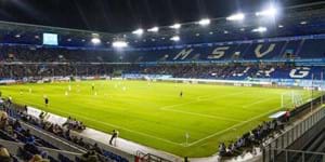 Led lighting sport | football stadium MSV Duisburg corner view