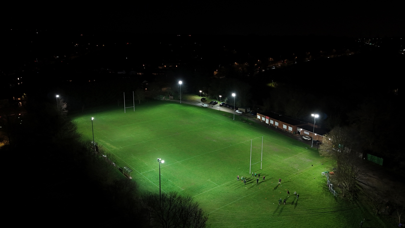 LED rugby field lighting by Lumosa