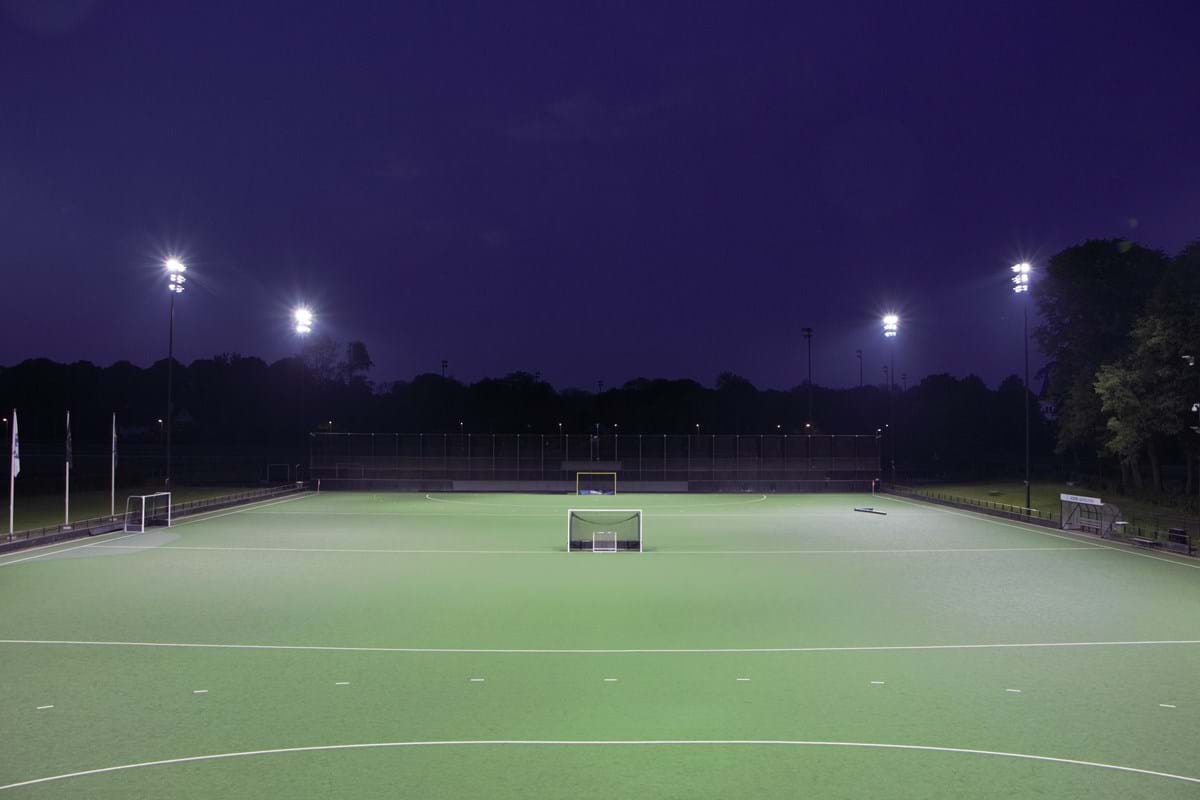 LED lighting sport | hockey centre field view HC Bloemendaal