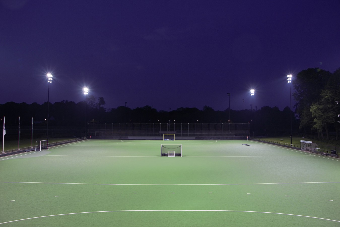 Led verlichting sport | hockey middenveld HC Bloemendaal