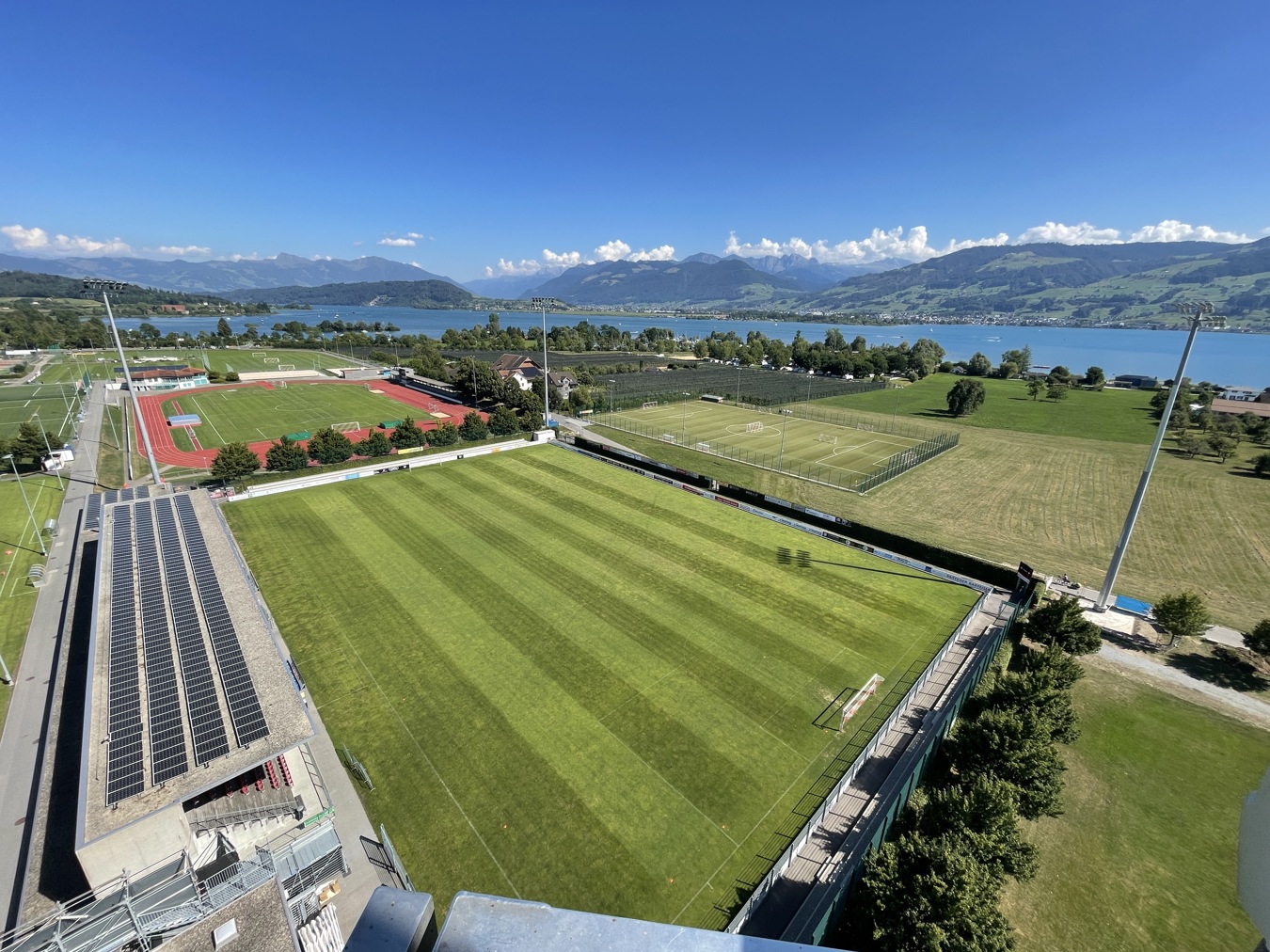 Stadion Grünfeld Rapperswil-Jona LED stadium lighting