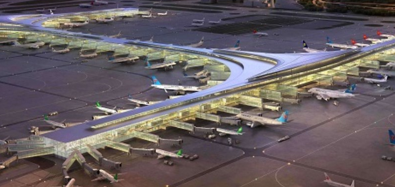 CN Shanghai Pudong Airport LED Lighting Industry Top View