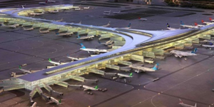 LED lighting industry | Top view Shanghai Airport with lighting
