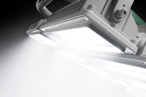 Sports field with 5700K LED lighting