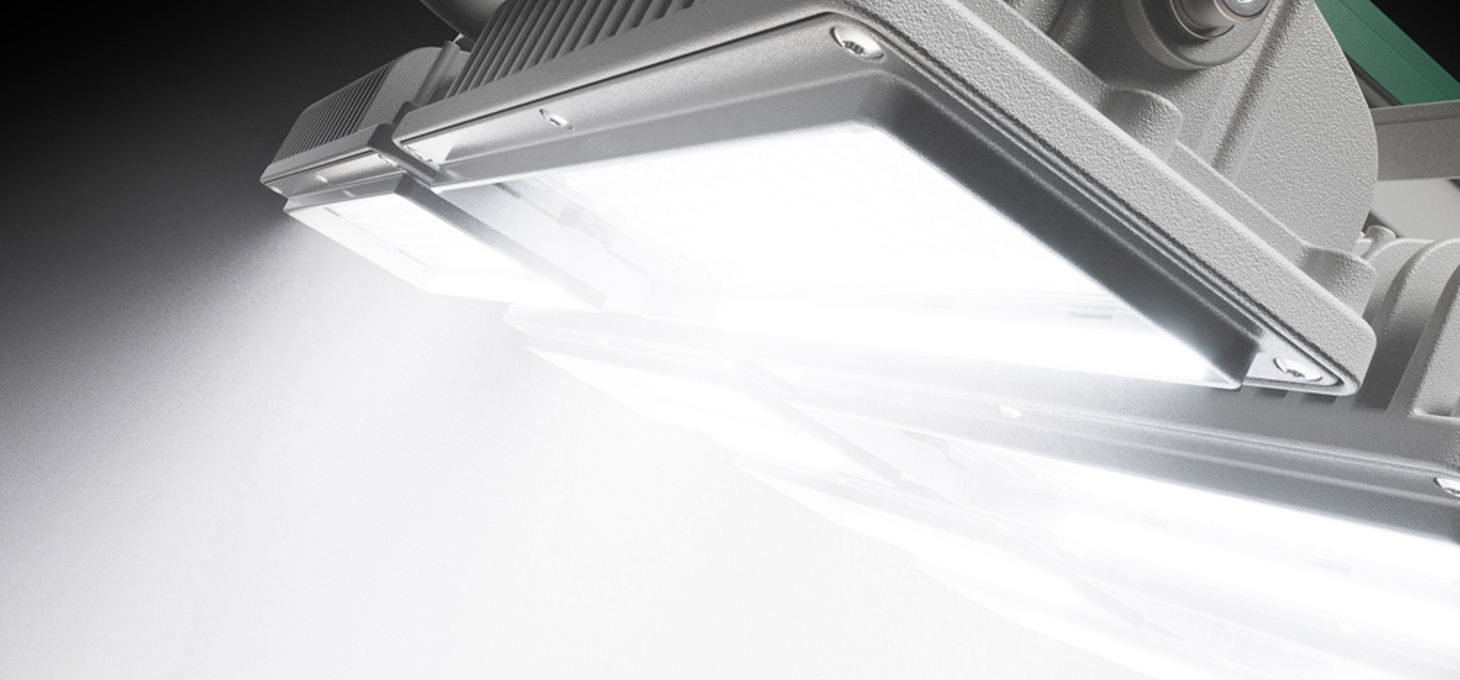 Sports field with 5700K LED lighting