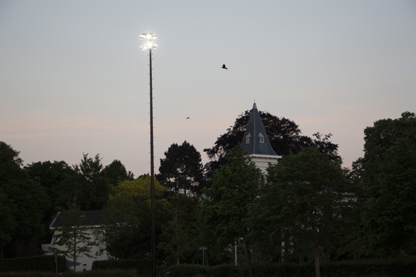 Led verlichting sport | hockey omgevingsgebied aanzicht HC Bloemendaal